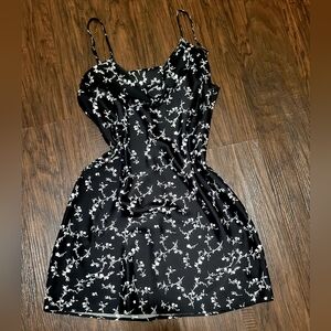 Urban Outfitters Black and White Floral Mini Dress